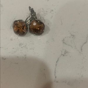 Sabika dark taupe golf earrings